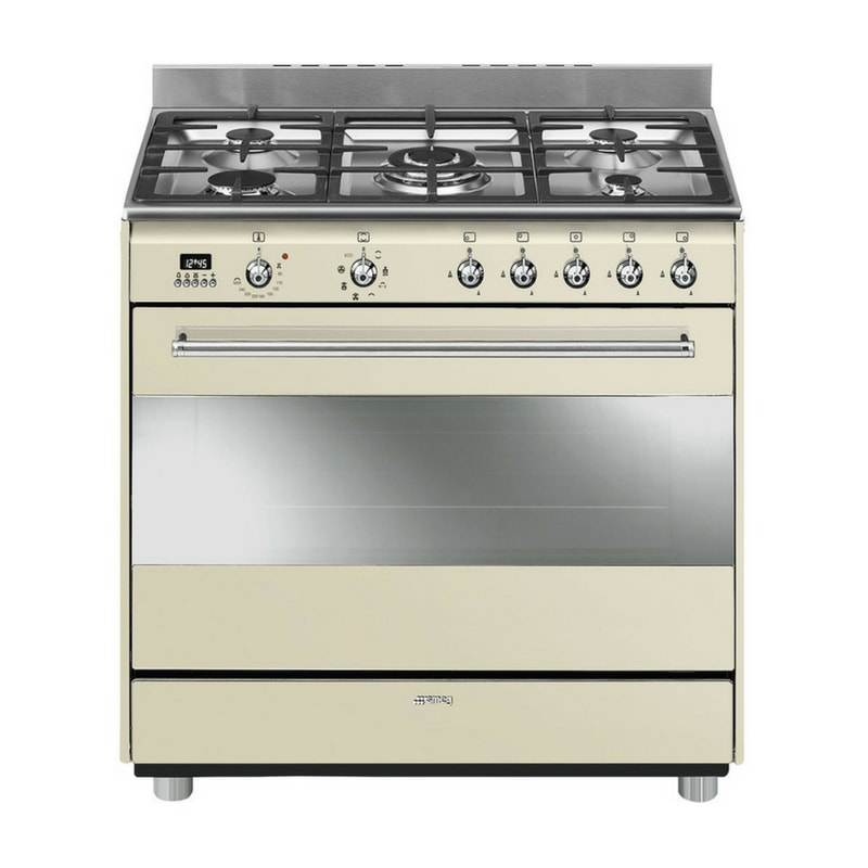 Smeg 115L Cream Gas  Electric Cooker SSA91MAP9